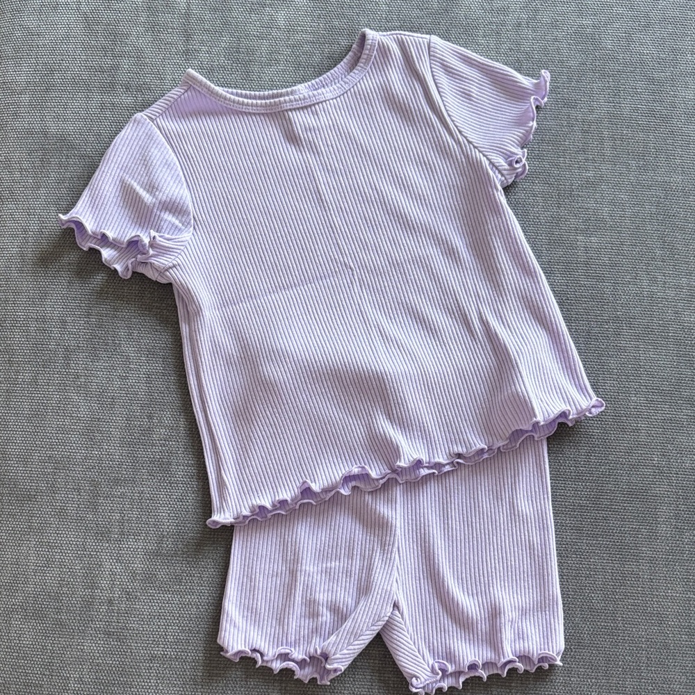 Two piece ribbed set